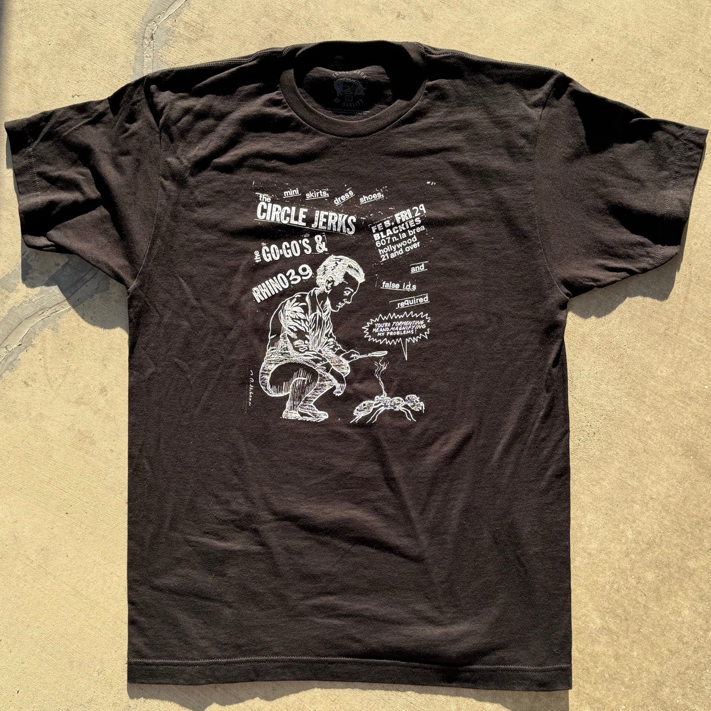 TMOQ Jerks, Go Go’s at Blackies Tee short sleeve