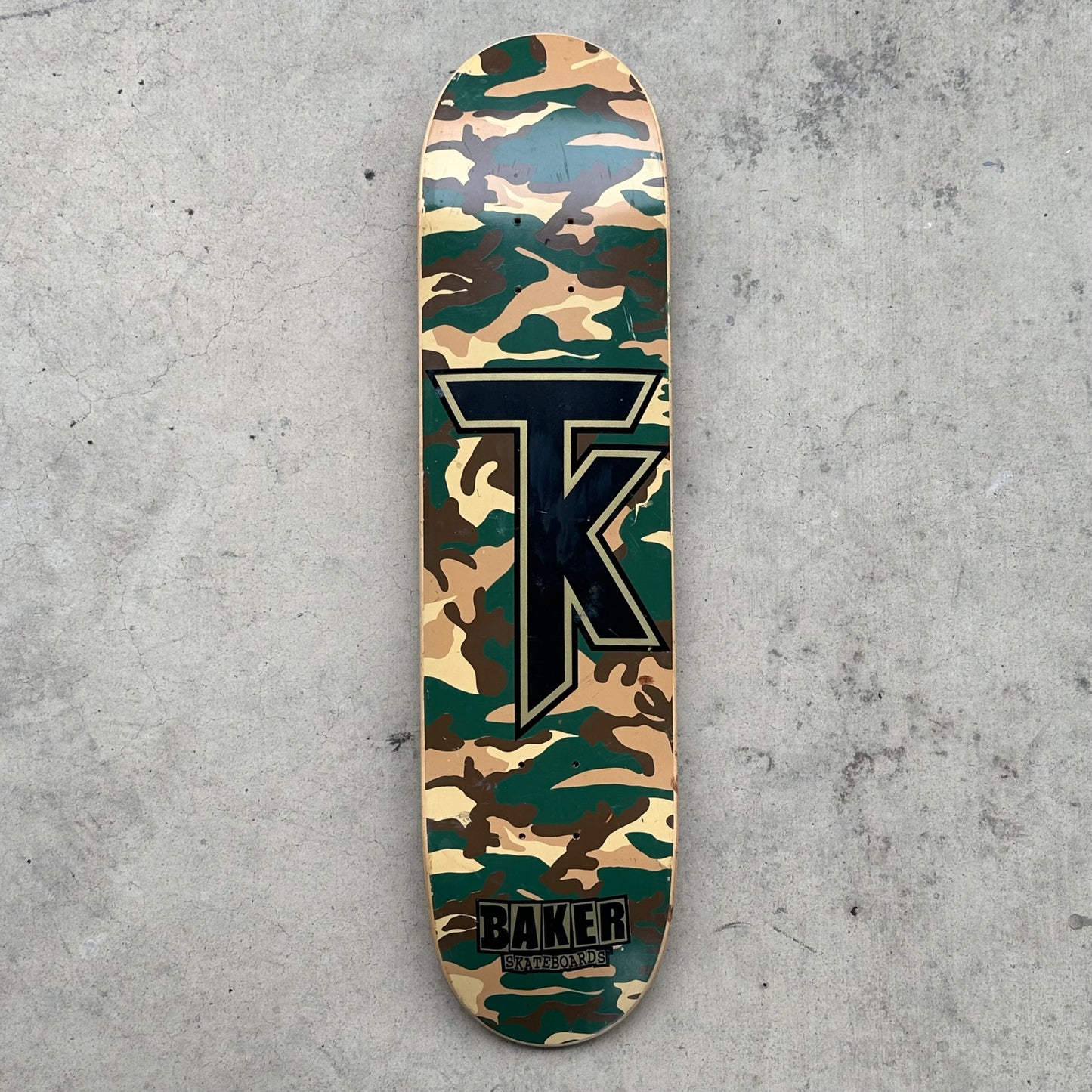 Vintage Baker Skateboards Terry Kennedy Camo Model
